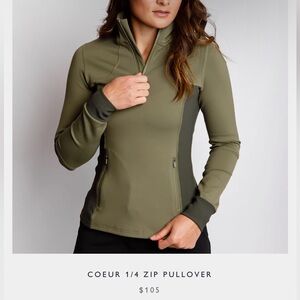 Calliope Golf ⛳️ Green Couer 1/4 Zip Jacket Size L